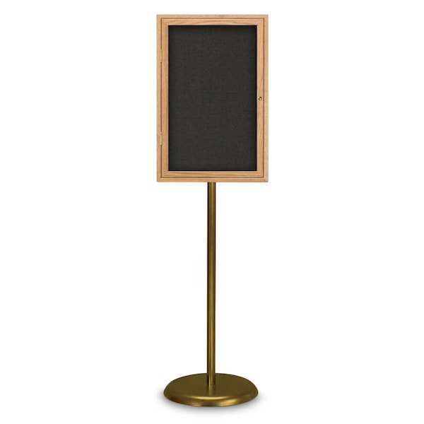Corkboard, Triple Door, Radius Frame, 72x36", Bronze/Cloud